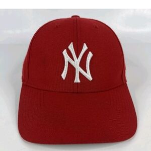 Red Baseball Cap with White Logo